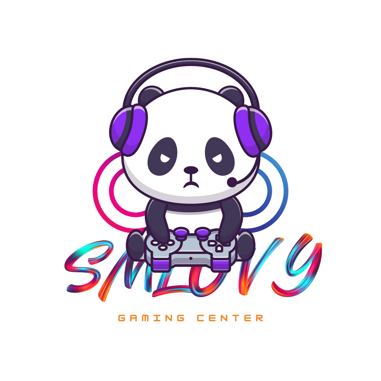 Maskot gaming SMLovy dengan controller